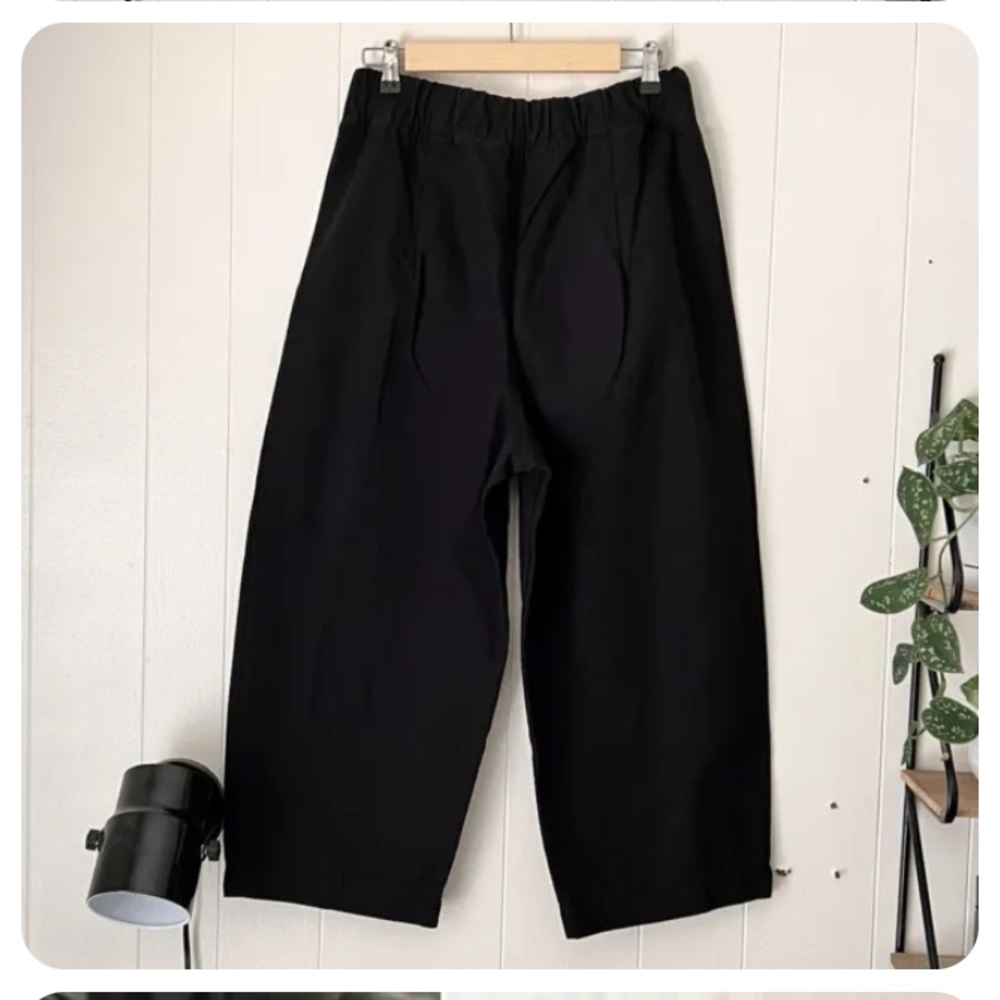 Elizabeth Suzann Andy Trousers in Black Cotton Canvas - 12 short